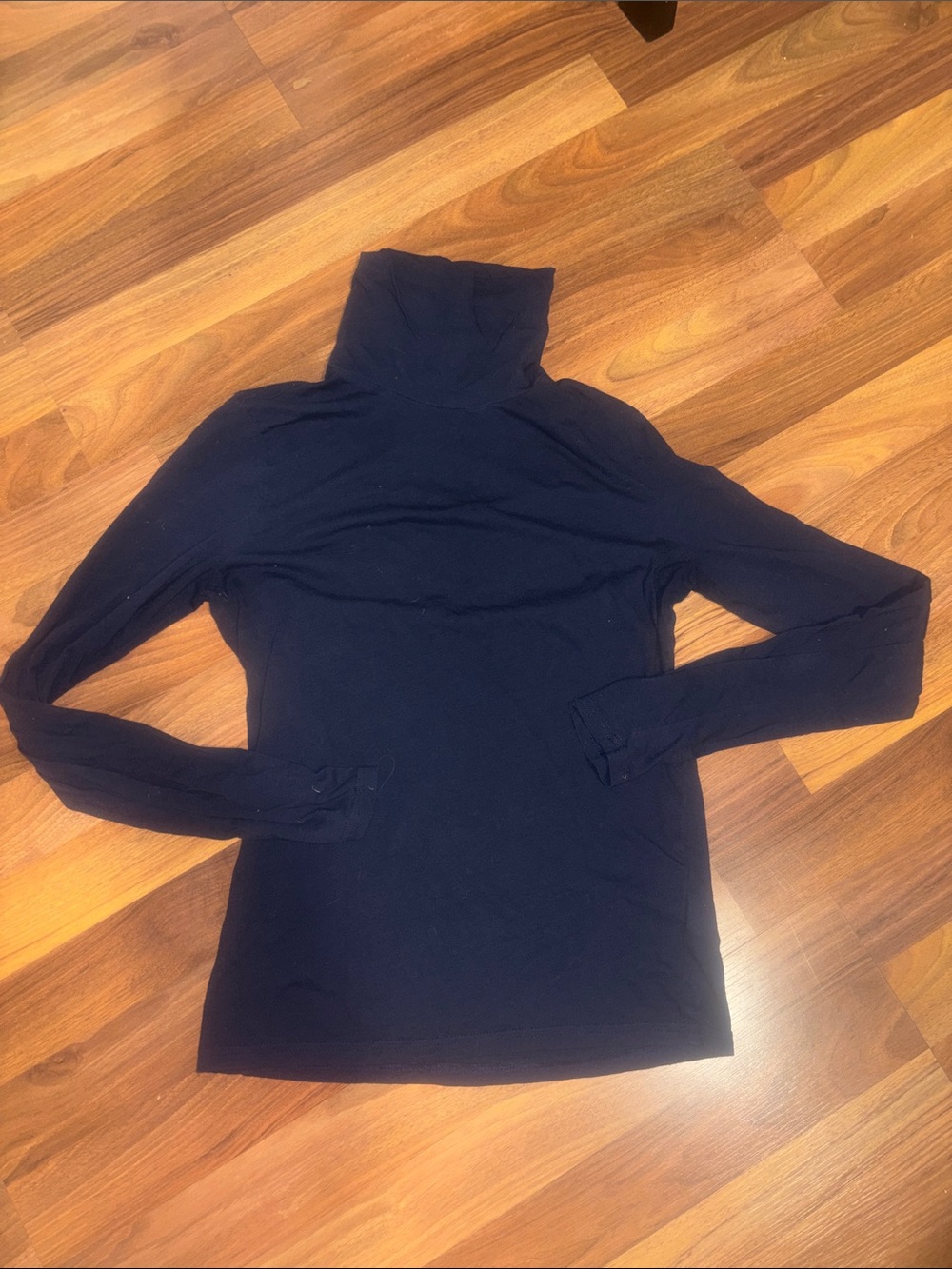J. Crew Feather Jersey Turtleneck Navy Size S